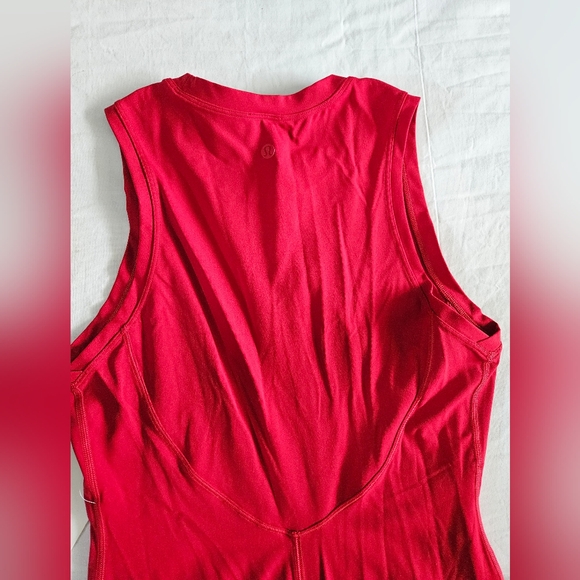 Lululemon All Aligned Midi Dress DKRD Dark Red Women's Size 8 - Picture 4 of 7